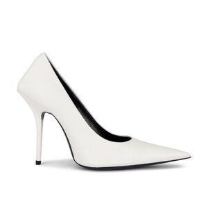 Balenciaga Square Knife Pumps Heels White